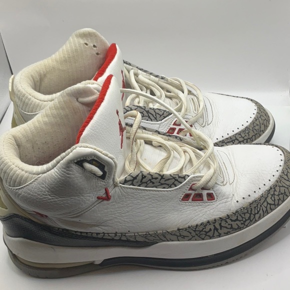 Nike Jordan 2.5 Team Shoes Men's Size 10.5 331987-161 White Red (2008) - Picture 4 of 6